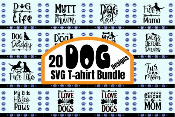 Dog SVG Sublimation T-shirt Bundle