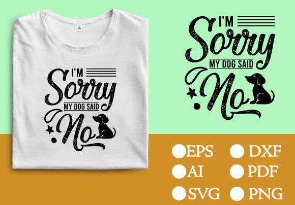 Dog T-Shirt Design Template Graphics