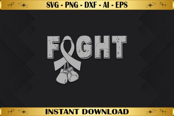 Fight Parkinson's Grey Ribbon Graphics
