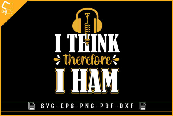 I Think Therefore I Ham T-shirt Design