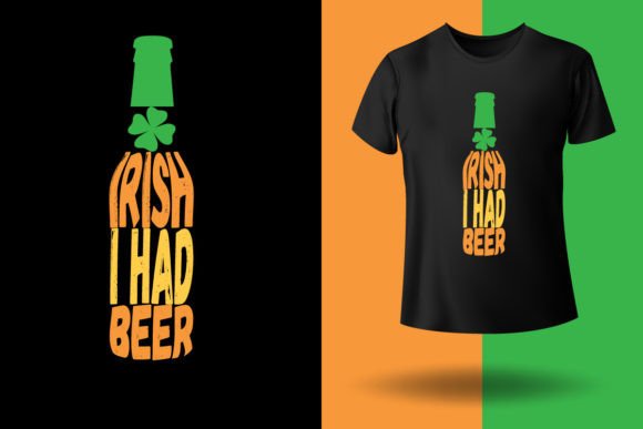 Irish I Had Beer T-shirt Design: Graphics & T-Shirt Designs