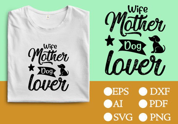 Lettering Dog T-shirt Design Graphics