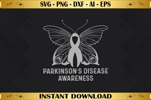 Parkinson S Disease Awareness Butterfly Graphics for T-Shirt Designs