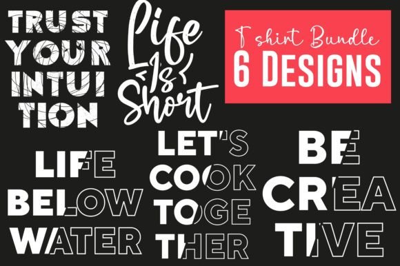 Positive Quotes Svg Tshirt Design Bundle