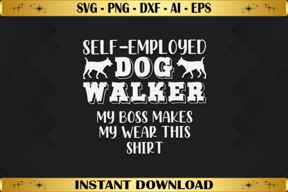 Self Employed Dog Walker - Pet Sitter Graphics