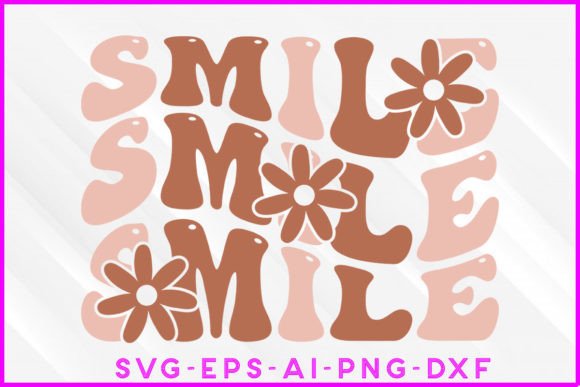 Smile Groovy T-shirt Design: Graphics for Crafts