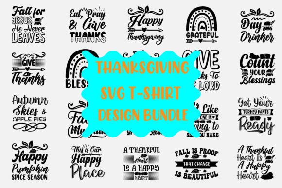 Thanksgiving SVG T-shirt Bundle