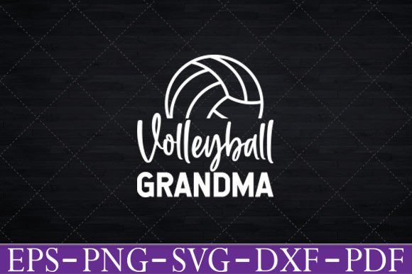 Volleyball Grandma T-Shirt Funny Svg